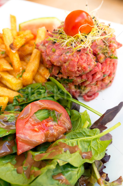 tasty tartare(Raw beef)  Stock photo © ilolab