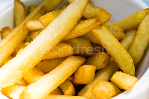 Golden French fries potatoes ready to be eaten Stock photo © ilolab