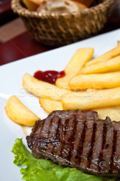 juicy steak beef meat Stock photo © ilolab