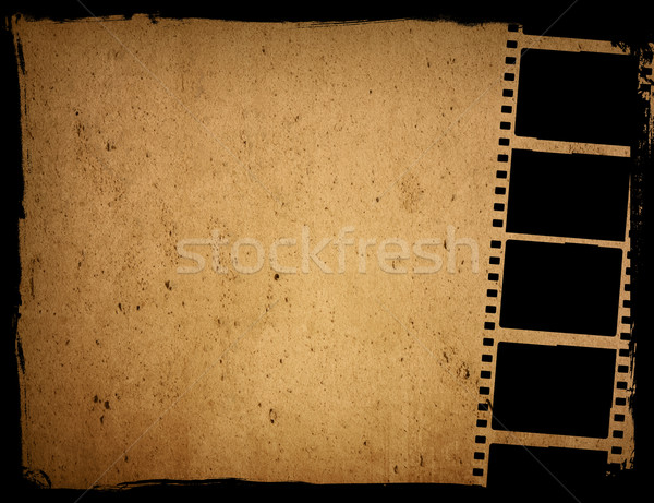Grunge film keret hatás nagyszerű filmszalag Stock fotó © ilolab