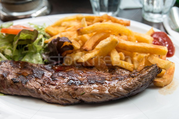 juicy steak beef Stock photo © ilolab