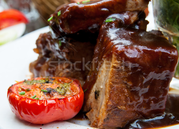 Grilled meat ribs  Stock photo © ilolab