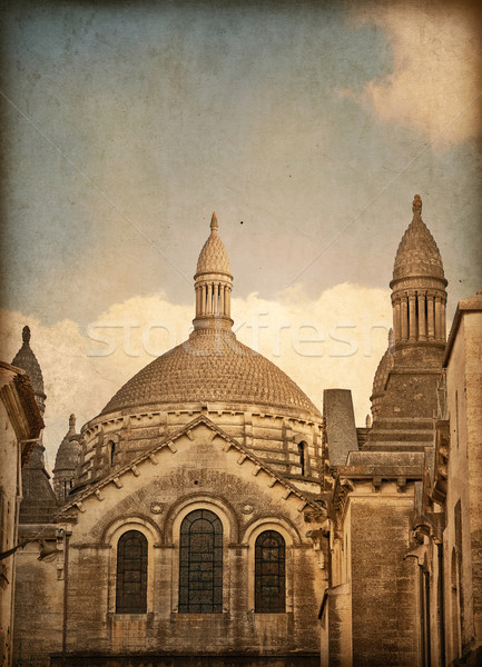 Antik templom épület Európa űr szöveg kép Stock fotó © ilolab