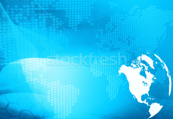 America map technology style artwork for your design Stock photo © ilolab