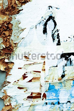 Alten Plakate Grunge Texturen Hintergrund Wand Stock foto © ilolab