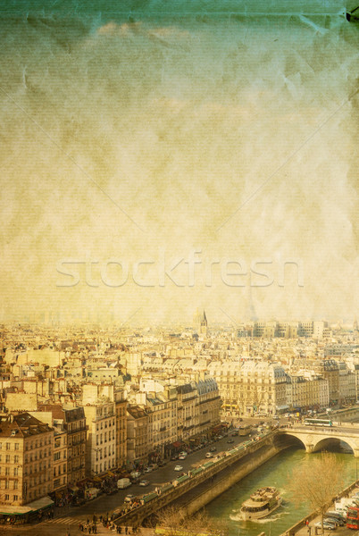 Paryż Francja przestrzeni tekst obraz papieru Zdjęcia stock © ilolab
