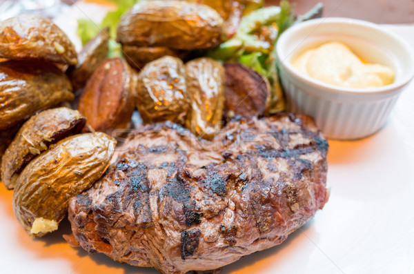 juicy steak beef meat Stock photo © ilolab