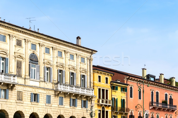 Mooie uitzicht op straat verona centrum wereld erfgoed Stockfoto © ilolab