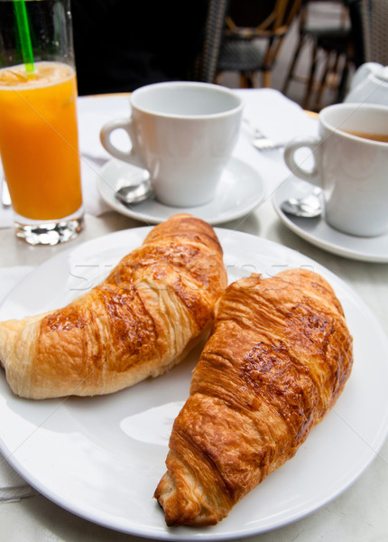 coffee and croissants Stock photo © ilolab