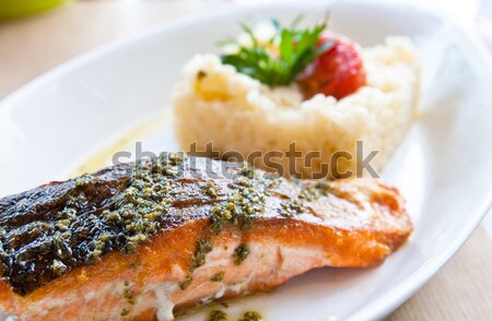 Grilled Salmon Stock photo © ilolab