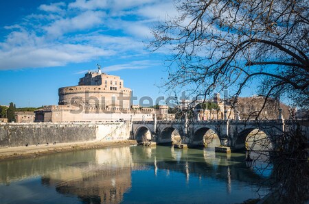 Tradicional edad edificios vista de la calle Roma Italia Foto stock © ilolab