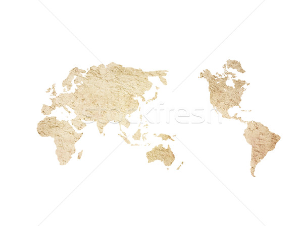 Stock photo: world map vintage artwork