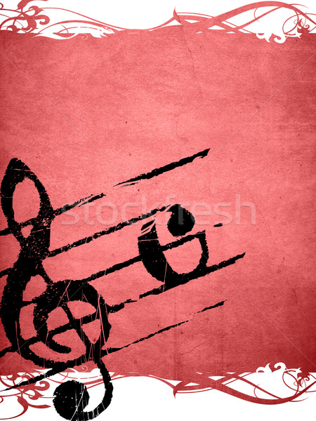 Grunge melodie texturen abstract achtergronden ruimte Stockfoto © ilolab