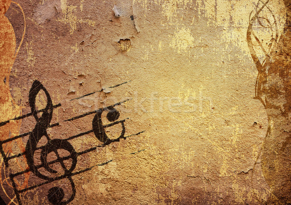 Foto d'archivio: Grunge · melodia · abstract · texture · sfondi · spazio