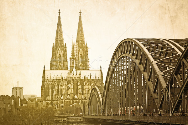 Foto stock: Retro · gótico · catedral · Alemanha · edifício