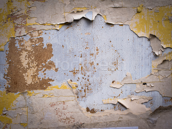 Marrom sujo parede arenito superfície edifício Foto stock © ilolab