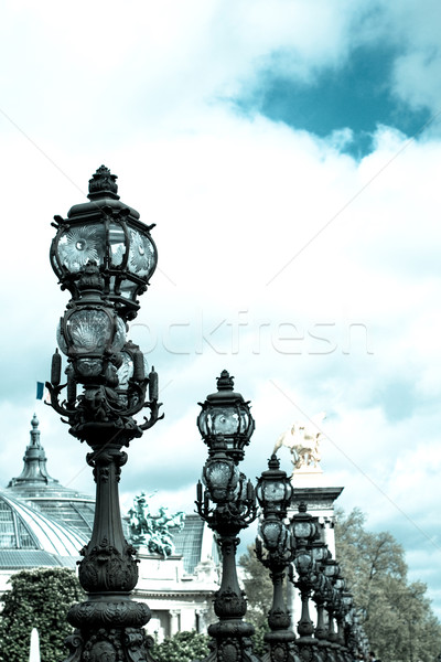 Pont Alexandre III is an arch bridge that spans the Seine Stock photo © ilolab