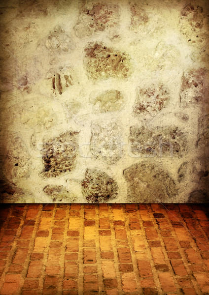 Gedetailleerd grunge kamer textuur muur Stockfoto © ilolab