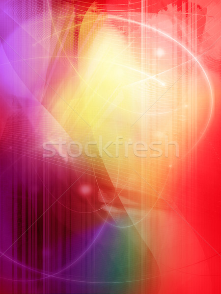 Abstrato legal ondas luz fundo espaço Foto stock © ilolab