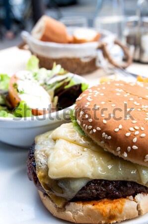Fromages Burger fraîches salade alimentaire [[stock_photo]] © ilolab