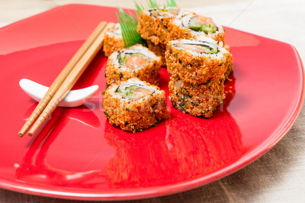 fresh sushi traditional japanese food Stock photo © ilolab