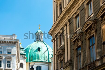Traditional street view of marienplatz in Munich, Germany Stock photo © ilolab