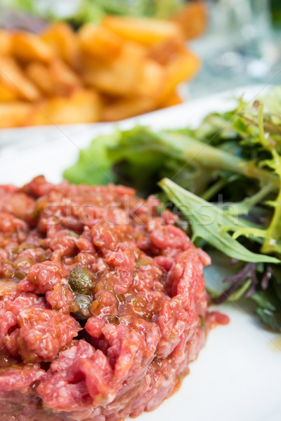 tasty tartare Stock photo © ilolab