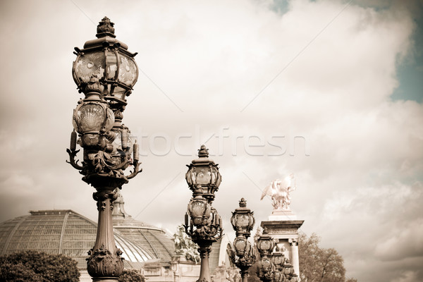 extravagant bridge in Paris Stock photo © ilolab