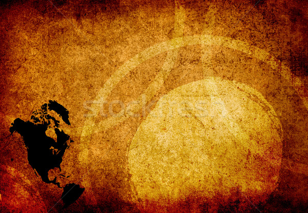 aged America map vintage artwork  Stock photo © ilolab