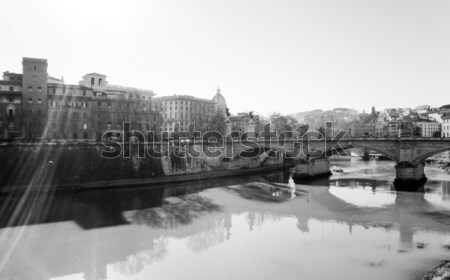 Tradicional edad edificios vista de la calle Roma Italia Foto stock © ilolab