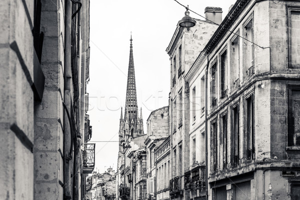 Stock foto: Blick · auf · die · Straße · Altstadt · Stadt · Frankreich · Europa