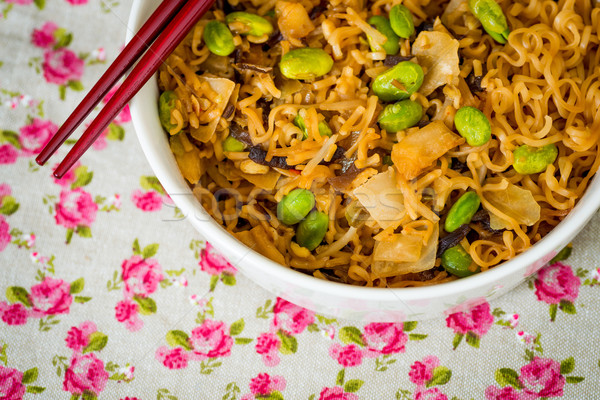 fried noodle asian food Stock photo © ilolab