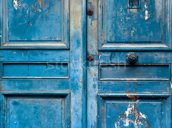 Bois porte grunge textures horizons maison [[stock_photo]] © ilolab