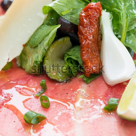 Stock photo: Fresh Sliced raw beef