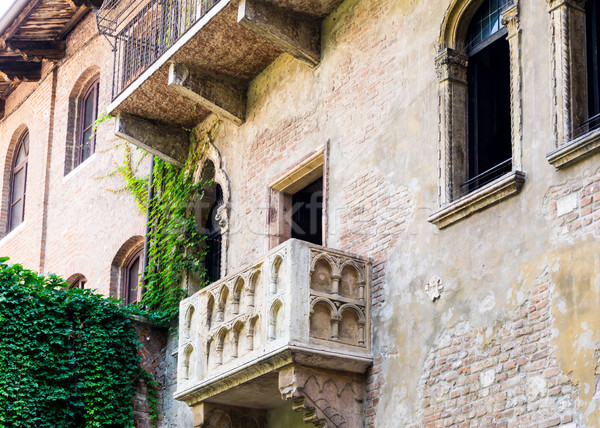 Balkon Italien Liebe Gebäude home Stock foto © ilolab