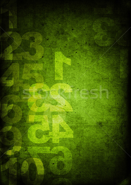 Style rétro nombre grunge style texture mur [[stock_photo]] © ilolab