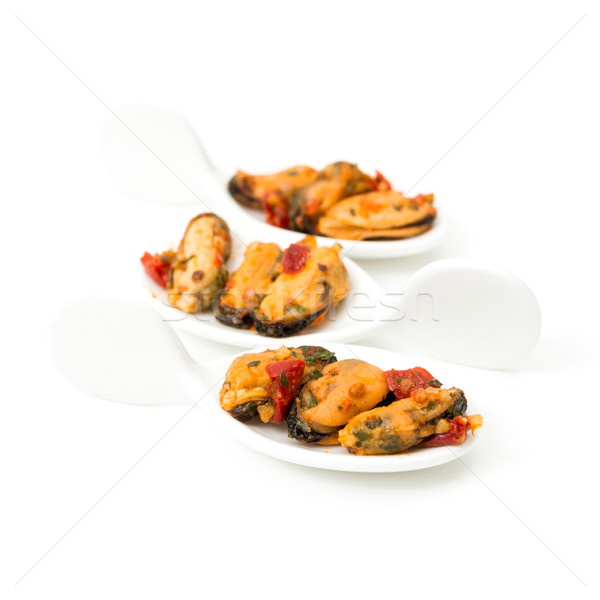 Mussel with white wine sauce Stock photo © ilolab