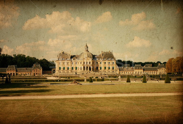 Paryż Francja tle zamek architektury vintage Zdjęcia stock © ilolab