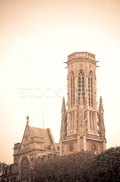 Antique église bâtiment de l'église ciel bleu Voyage [[stock_photo]] © ilolab