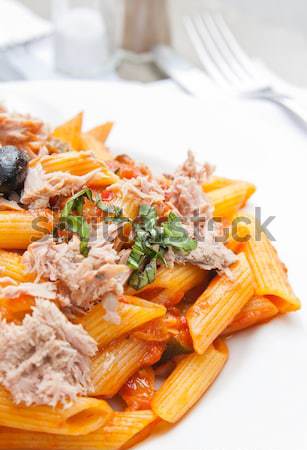 Stock photo: grilled salmon and lemon