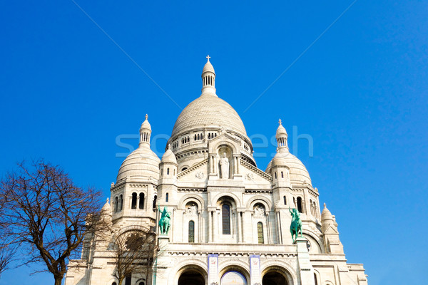 Biserică montmartre albastru călători se închina dumnezeu Imagine de stoc © ilolab