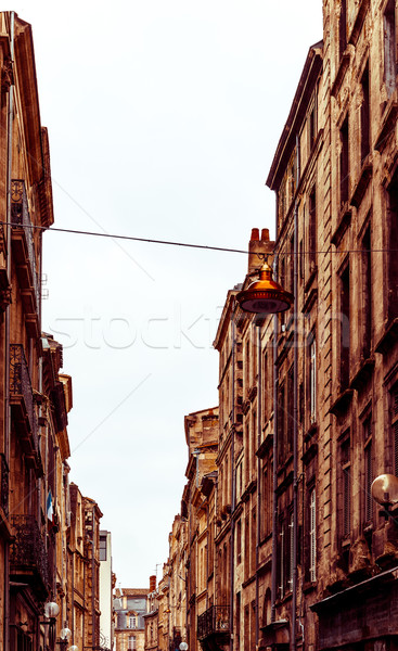 Uitzicht op straat oude binnenstad stad Frankrijk Europa Stockfoto © ilolab