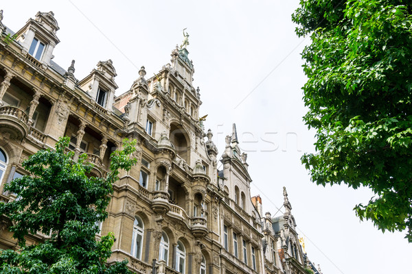 Mooie uitzicht op straat oude binnenstad België bouw wereld Stockfoto © ilolab