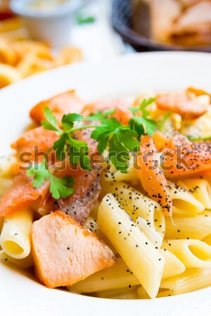 Italian meat sauce noodles on the table Stock photo © ilolab
