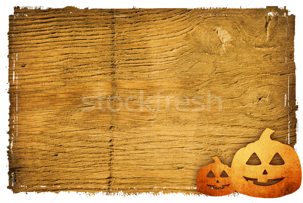 Halloween kabak arkadaşlar yüz soyut Stok fotoğraf © ilolab