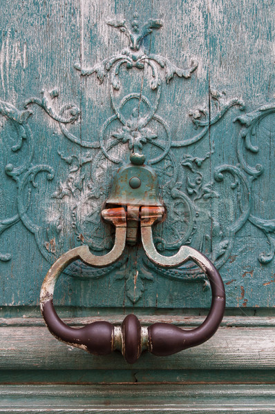 Fából készült ajtó grunge textúrák hátterek ház Stock fotó © ilolab