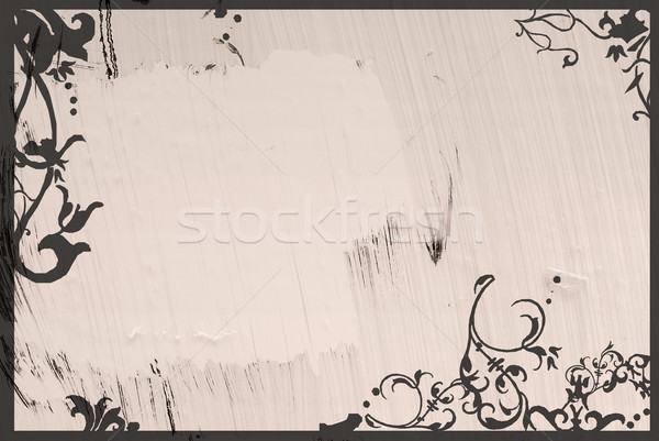 Grunge frame gedetailleerd ruimte Stockfoto © ilolab