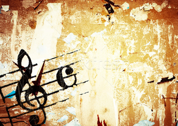 Grunge melodia abstract texture sfondi spazio Foto d'archivio © ilolab