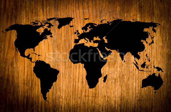 world map vintage artwork Stock photo © ilolab