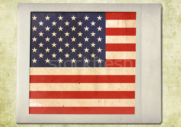 Bandiera vintage immediato foto texture film Foto d'archivio © ilolab